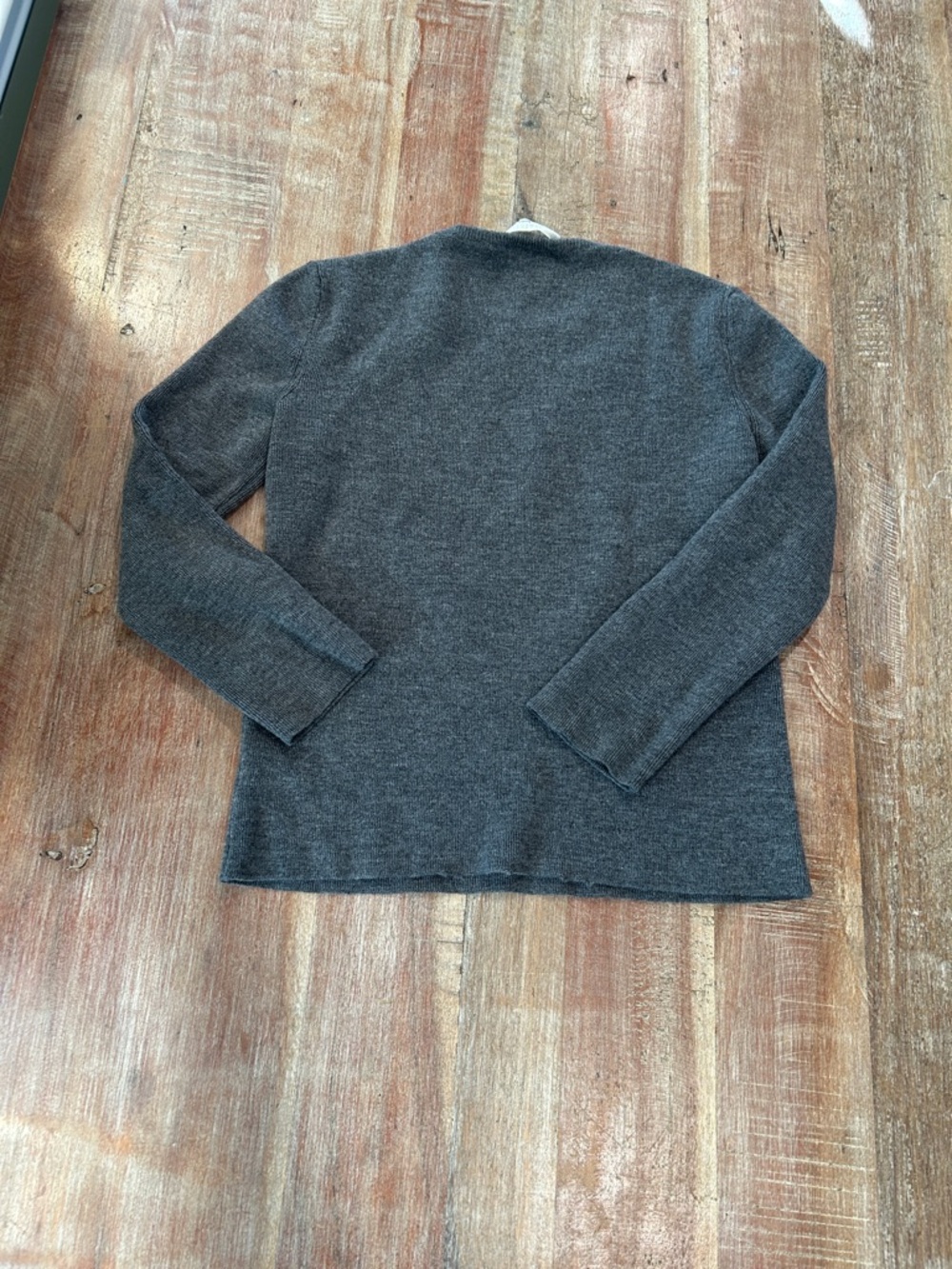 Barneys New York Vintage Charcoal Wool Crewneck Sweater - Picture 9 of 10